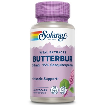 BUTTERBUR 50MG 60VCAP SOLARAY