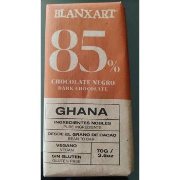 CHOCO. NEGRO 85% GHANA 70G...