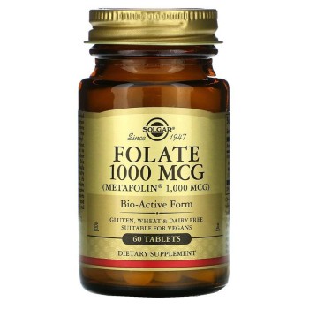 FOLATO 1000MCG 60COMP SOLGAR