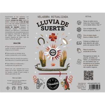 VELADORA RITUALIZADA LLUVIA...
