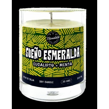 VELA VASO SUEÑO ESMERALDA...