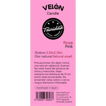 VELON ROSA 15X6 CM....