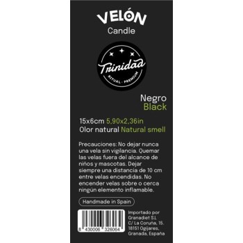 VELON NEGRO 16X5 CM....