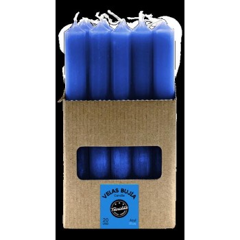 VELAS BUJIA AZUL OSCURO 2 X...