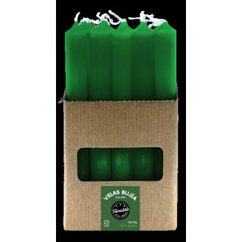VELAS BUJIA VERDE OSCURO 2...