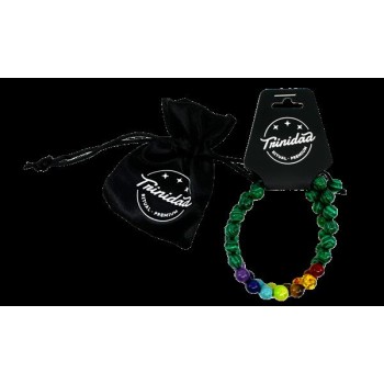 PULSERA DOBLE MALAQUITA 7...