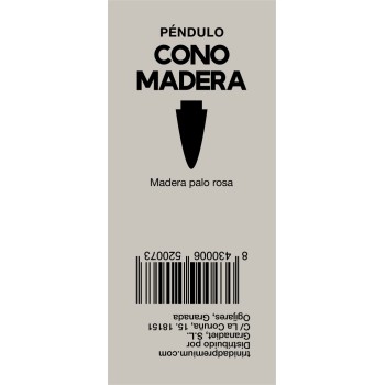 PENDULO CONO MADERA PALO...