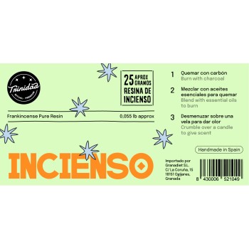RESINA INCIENSO 25 GR....