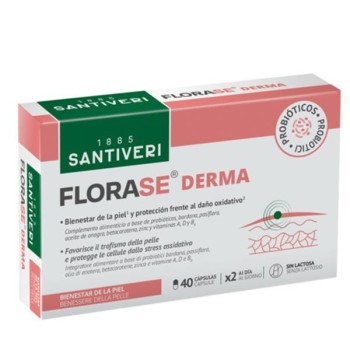 FLORASE DERMA 40CAP  SANTIVERI