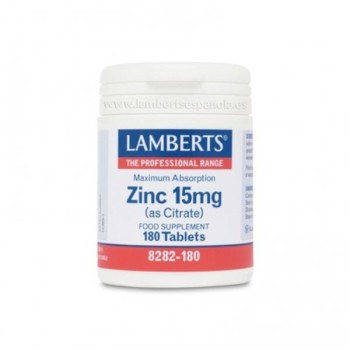 ZINC 15MG CITRATO 180TAB...